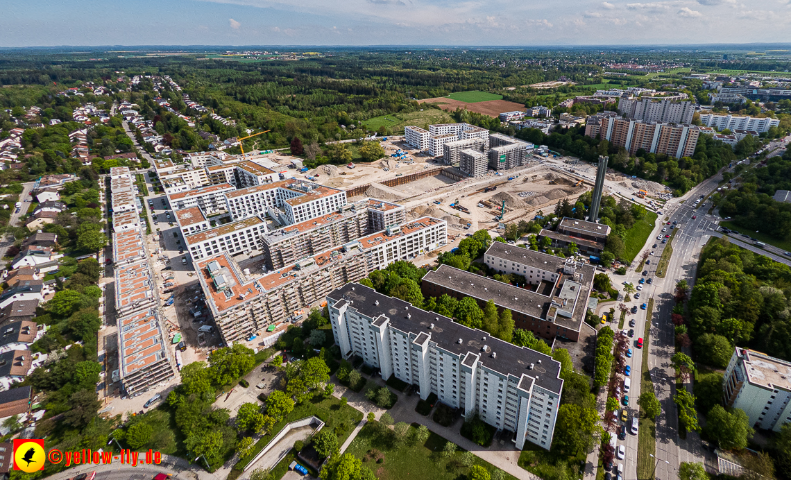 09.05.2023 - Baustelle Alexisquartier und Pandion Verde in Neuperlach